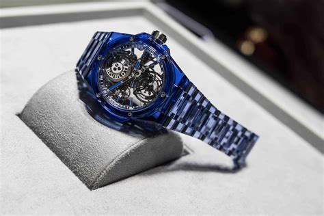 hublot blue watch pr|big bang blue sapphire.